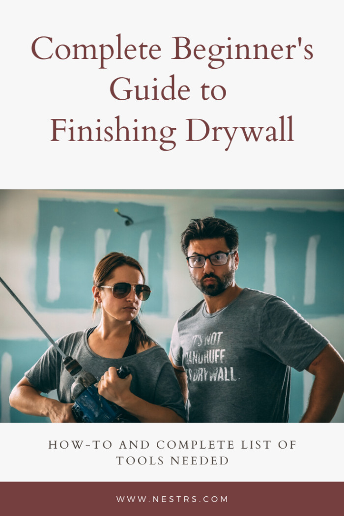 How To Finish Drywall For Beginners Nestrs   Green Minimalist Typography Pinterest Graphic 700x1050 