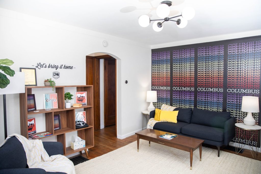 decorated living room