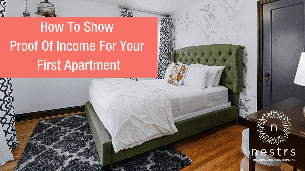 how to show proof of income for your first apartment