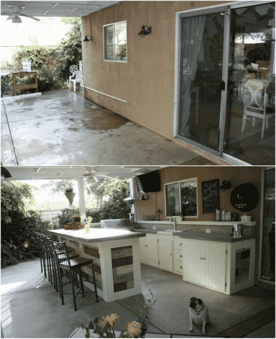 DIY Outdoor Kitchenette