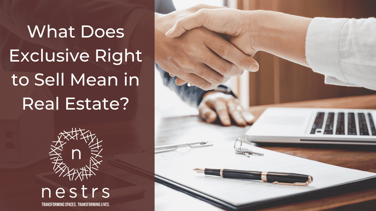 what does exclusive right to sell mean in real estate