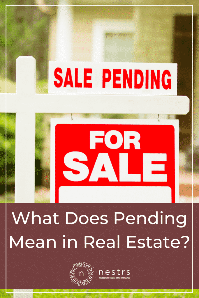 What does pending mean in real estate pinterest photo