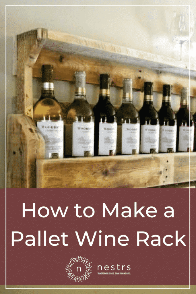 how to make a pallet wine rack pinterest